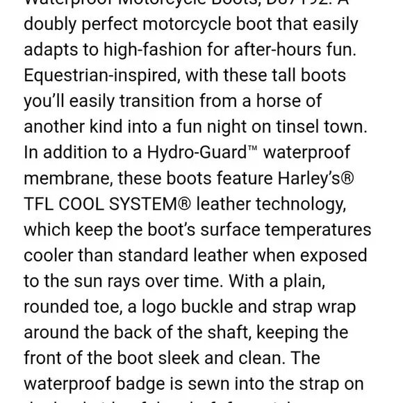 Harley-Davidson Black Knee-High Lace-Up Heeled Boots - Picture 6 of 12